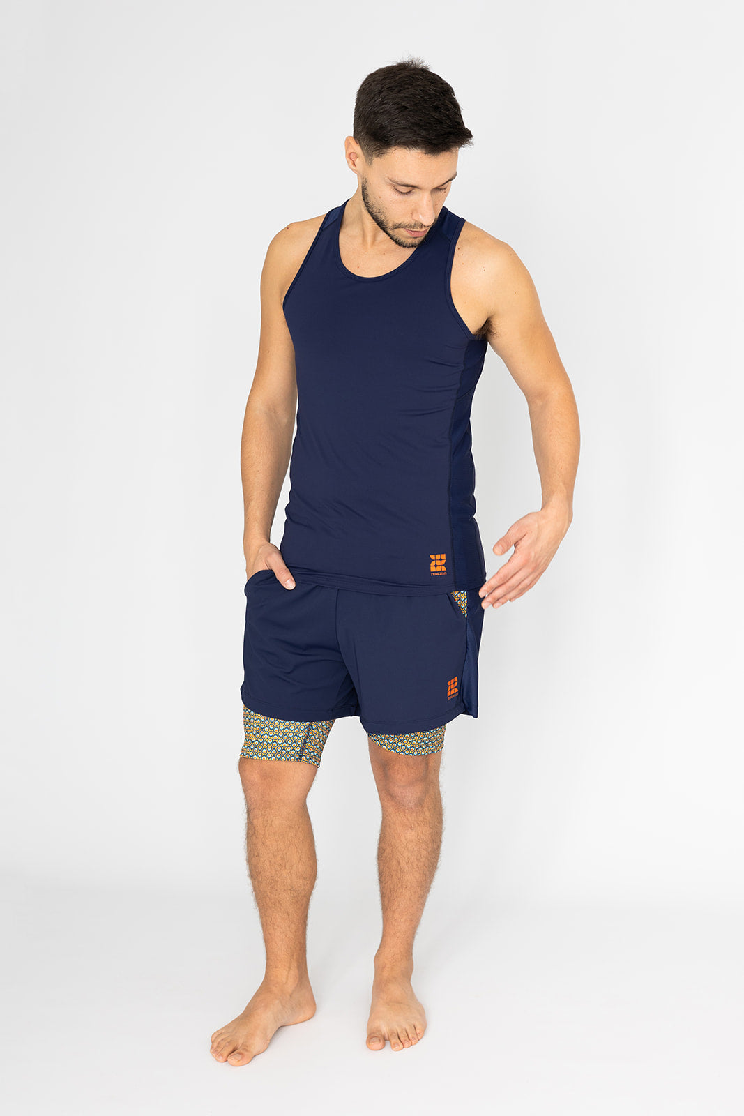 Conall 2-in-1 Shorts-Shorts-zed & zeus-Navy/Geo-L-ZED & ZEUS